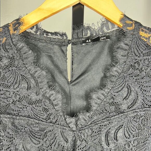 As U Wish Elegant Black Lace Dress - Picture 4 of 8